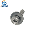 GB/T9074 Stainless Steel SS316 316L Cross recessed Hex head Screw with Flat Washer